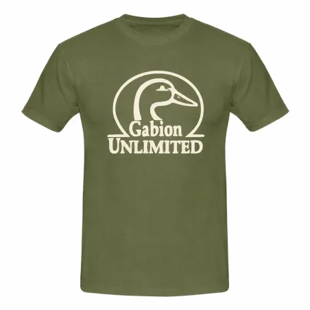 T-shirt kaki unisexe Gabion Unlimited léger