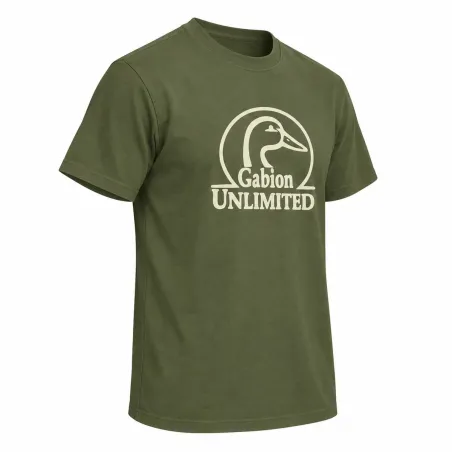 T-shirt kaki unisexe Gabion Unlimited léger