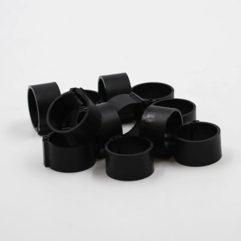 Bagues à clip éco Ø25mm - Lot de 50 noires