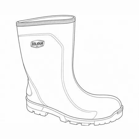Demi-bottes Solidur Allworker O4 CI FO SR LG PU