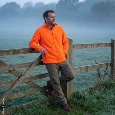 Veste polaire Deerhunter Atlas Light orange 200 g/m²