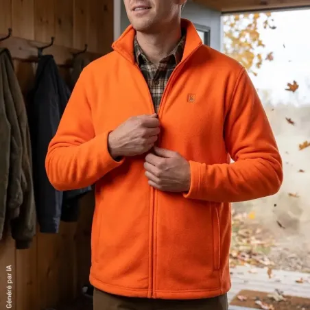 Veste polaire Deerhunter Atlas Light orange 200 g/m²