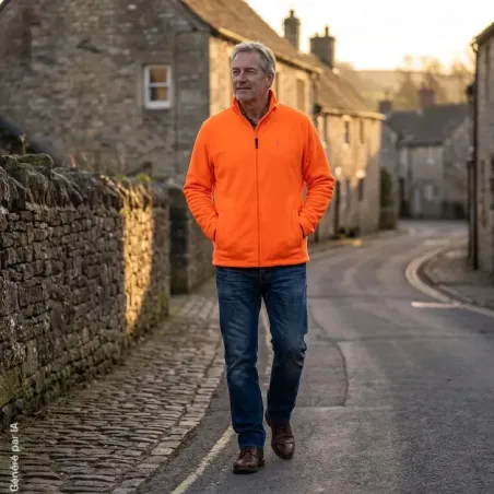 Veste polaire Deerhunter Atlas Light orange 200 g/m²