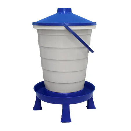 Abreuvoir 25L sur pieds bleu/blanc pour volailles
