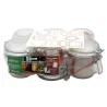 6 Bocaux 350ml + 10 Étiquettes - Conservation Aliments