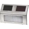 4 lampes solaires LED inox – Éclairage jardin éco-responsable