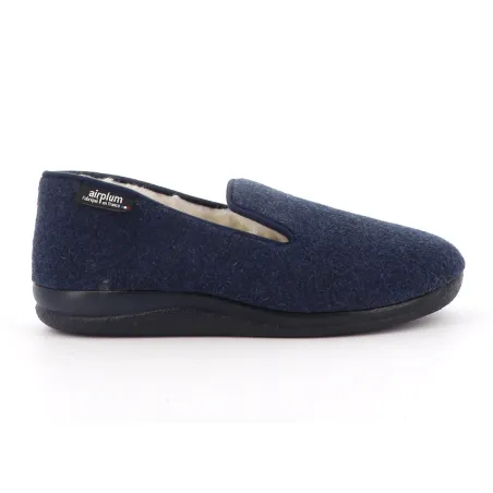 Chaussons homme Walas bleu marine - Confort mémoire forme