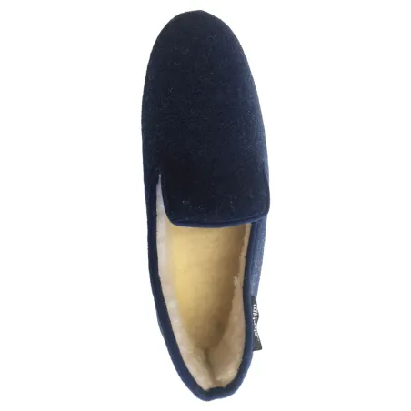 Chaussons homme Walas bleu marine - Confort mémoire forme