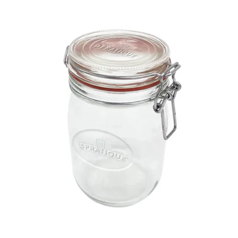 6 Bocaux 1L Ø85 mm + 10 Étiquettes - Conservation