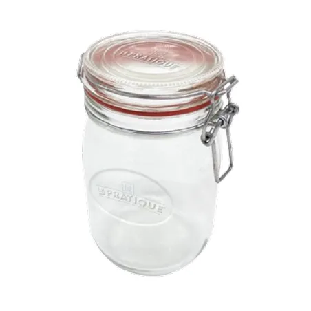 6 Bocaux 1L Ø85 mm + 10 Étiquettes - Conservation