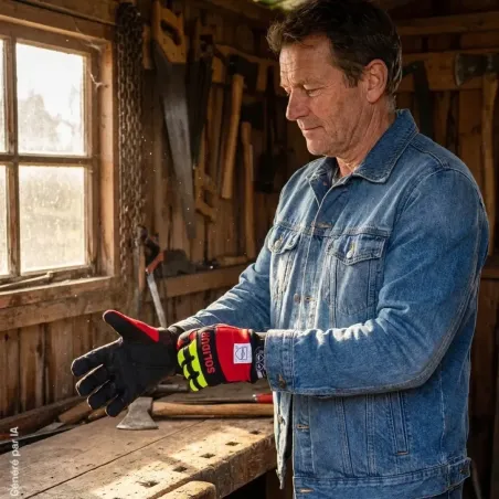 Gants Solidur Infinity protection scie à chaîne classe 1