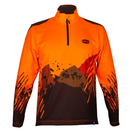 T-shirt orange haute visibilité manches longues - Norme EN 17353