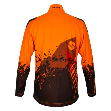 T-shirt orange haute visibilité manches longues - Norme EN 17353