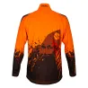 T-shirt orange haute visibilité manches longues - Norme EN 17353