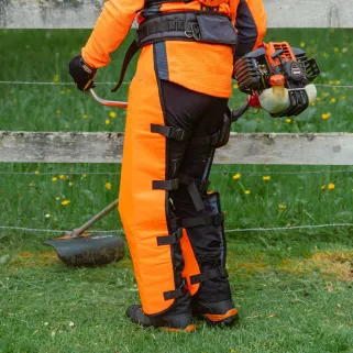 Jambières débroussaillage Solidur CHDE orange 80 cm