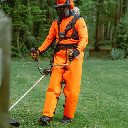 Jambières débroussaillage Solidur CHDE orange 80 cm