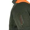 Pull Chiruca Circe orange/vert épaules renforcées