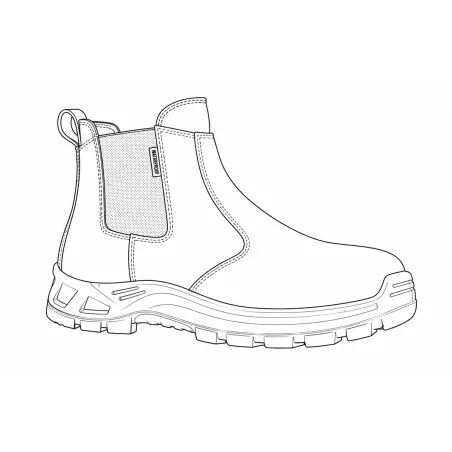 Chaussures travail Solidur Solden O6 SR LG FO zip