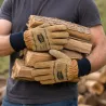 Gants en cuir Solidur renforcés pour travaux extérieurs
