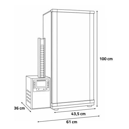 Fumoir Bradley 6 Grilles : Contrôle Numérique Précis