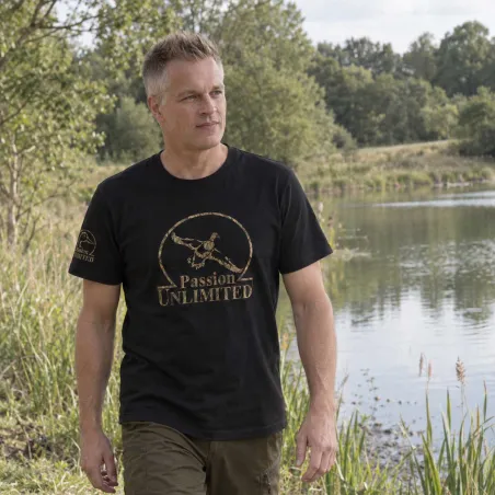 T-shirt Passion Unlimited noir Gabion