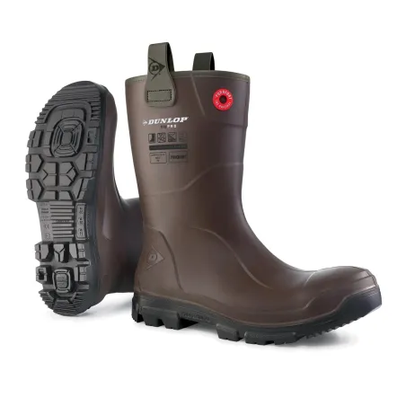 Bottes Dunlop RigPro Purofort étanches marron O4 FO CI SRC