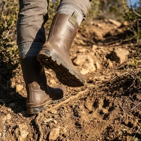 Bottes Dunlop RigPro Purofort étanches marron O4 FO CI SRC