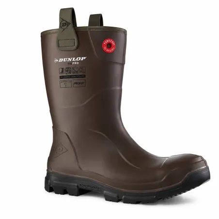 Bottes Dunlop RigPro Purofort étanches marron O4 FO CI SRC