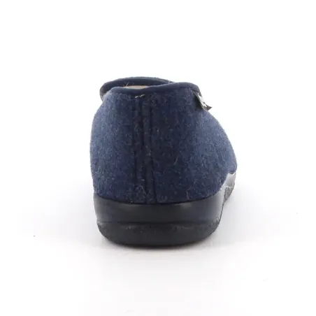 Chaussons homme Walas bleu marine - Confort mémoire forme