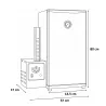 Fumoir Bradley 4 grilles 76 L à alimentation auto