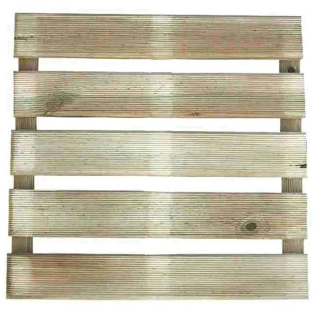 Lot de 4 dalles bois autoclave 40x40 cm - extérieur