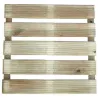 Lot de 4 dalles bois autoclave 40x40 cm - extérieur