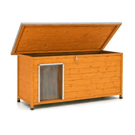 Niche en bois isolante 2XL pour chien - Épicéa 3 couches