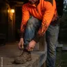 T-shirt orange haute visibilité manches longues - Norme EN 17353