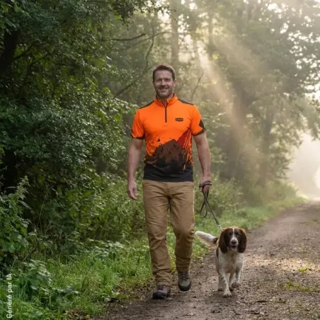 T-shirt orange haute visibilité - Sécurité et confort extérieur