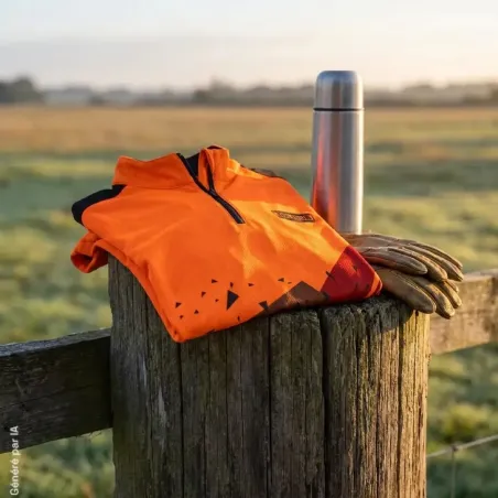 T-shirt orange haute visibilité - Sécurité et confort extérieur
