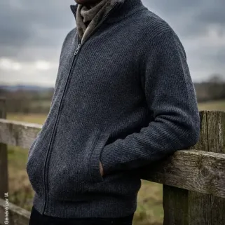 Blouson Cicero gris chaud pour élevage et extérieur