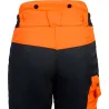 Pantalon protection scie chaîne classe 1 type A orange/gris
