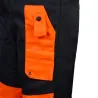 Pantalon protection scie chaîne classe 1 type A orange/gris
