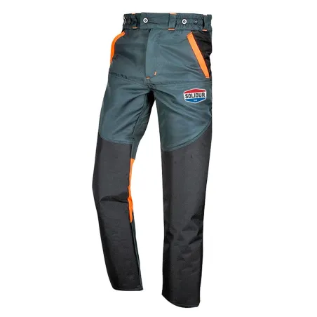Pantalon débroussaillage ultra-résistant noir/orange