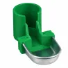 Abreuvoir porte-bouteille vert GAUN pour cages - 50cm