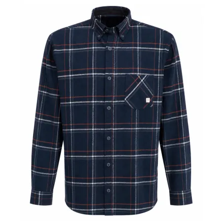 Chemise homme Sweet bleu marine flanelle grattée 200 g/m²