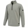 Sweat Saïka gris homme col zippé intérieur doux