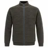 Gilet Galéo marron manches longues doublure micropolaire