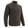 Gilet Galéo marron manches longues doublure micropolaire