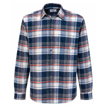 Chemise flanelle coton 175 g/m² carreaux bleus