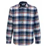 Chemise flanelle coton 175 g/m² carreaux bleus