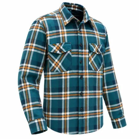 Surchemise micropolaire homme Soha carreaux indigo
