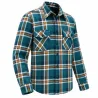 Surchemise micropolaire homme Soha carreaux indigo