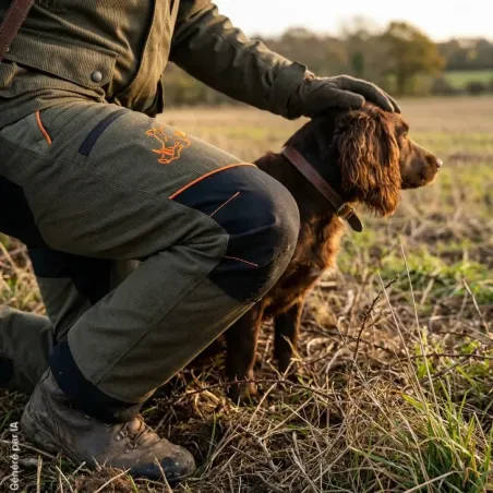 Pantalon Cerbère vert anti-ronces Francital chasse